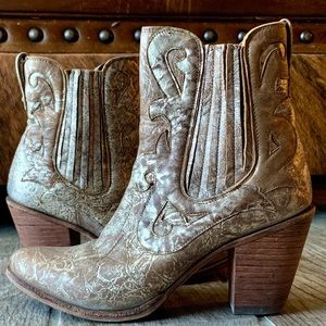 Liberty Black booties with gorgeous detailing.